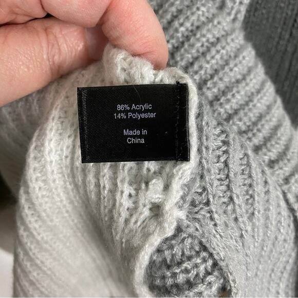 Lane Bryant Gray Colorblock Turtleneck Long Sleeve Sweater Sz.18/20 NWT - Picture 15 of 16